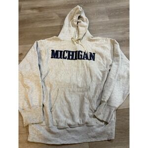 Vintage Michigan Champion Reverse Weave‎ Hoodie 80s XL